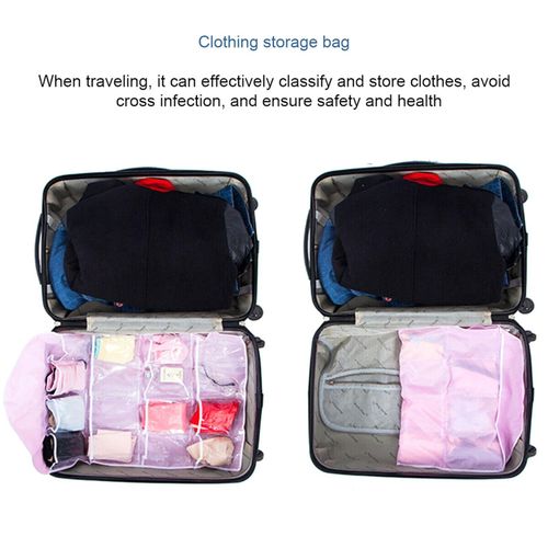 16 Pockets Socks Bra Underwear Hanging Organizer Clear Home Hanging Rack Hanger Storage Organizer Bedroom Bag NO5115