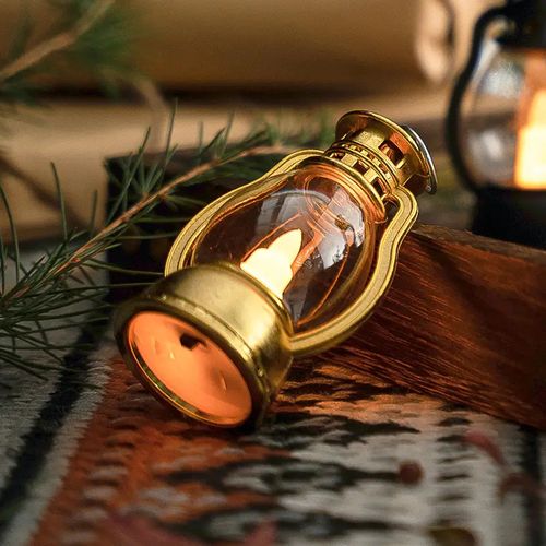 Small Led Lights Lantern Decoration Home Light Table Decor Plastic Lamp Party Maker, black
