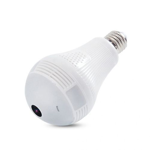 Smart Wireless 360 Degree Lens Spy Security Camera Bulb - White