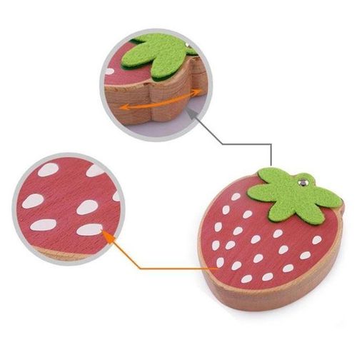 Strawberry Preserved Baby Teeth Wooden Preservation Box