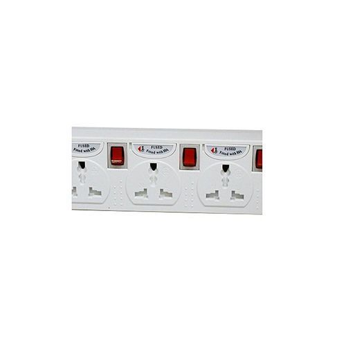 Borl 4-Ways Heavy Duty Premium Extension Socket - White
