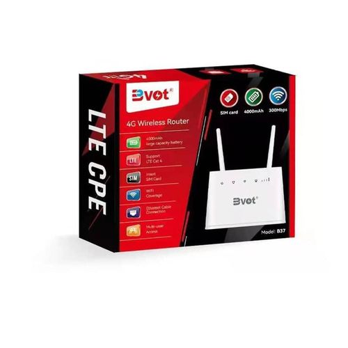 B37 4G LTE Router 4000mah 300Mbps Rechargeable Router with 4g simcard For All Networks