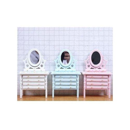 1:12 Miniature Wooden Makeup Table,White