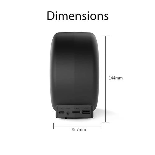 3-In-1 Wireless Charging Charger Bluetooth -Compitible Speaker Clock Support TF Card Phone Holder Double Coil Induction Design for Bedside