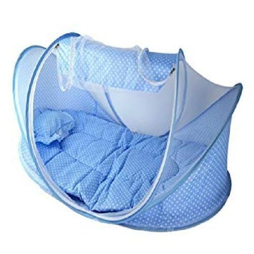 Movable Baby Pop Up Bed Pillow Mosquito NetBlue Colour