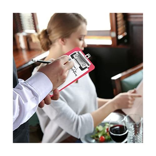 915 Generation 4inch x 6inch Mini Clipboard 4Pcs Small Clipboards Clip Board Notepads Clipboard Memo Size Pocket Plastic Clipboard
