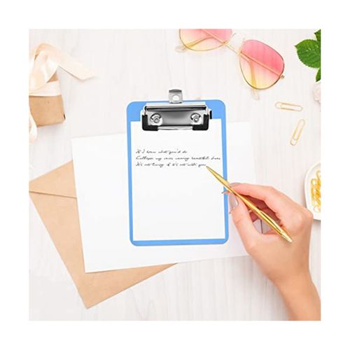 915 Generation 4inch x 6inch Mini Clipboard 4Pcs Small Clipboards Clip Board Notepads Clipboard Memo Size Pocket Plastic Clipboard