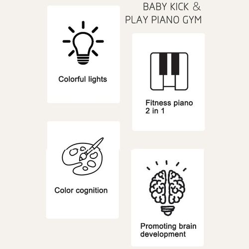 Baby Play Mat Toys for 0-3-6-12 Months Activity Jungle Gym Playmat Tummy Time Mat with Piano Newborn Infant Toy New