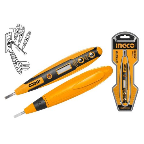 INGCO HSDT2201 Digital Tester Pencil DC and AC Tester - Orange