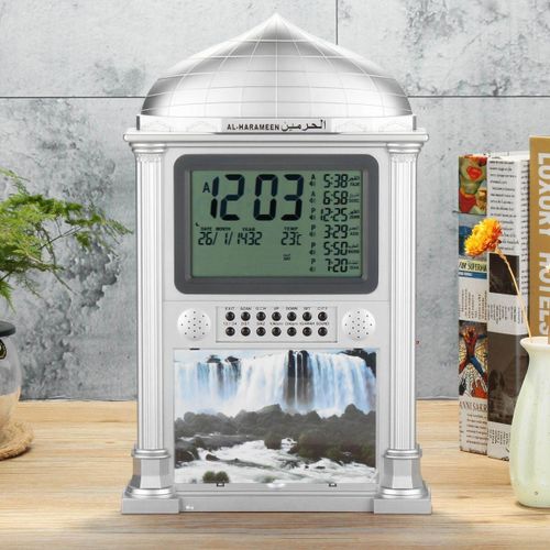 Azan Adhan Islamic Muslim Prayer Mosque Digital Temp calendars Time Wall Clock