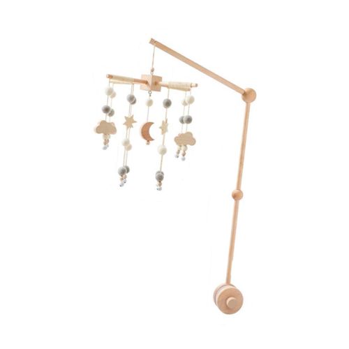 Baby Crib Mobile Wooden Newborn Crib Bed Around  A