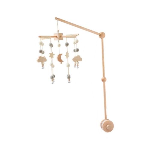 Baby Crib Mobile Wooden Newborn Crib Bed Around  A