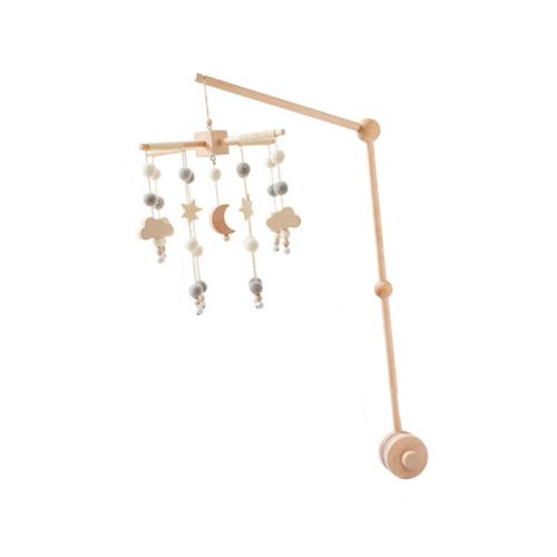 Baby Crib Mobile Wooden Newborn Crib Bed Around  A