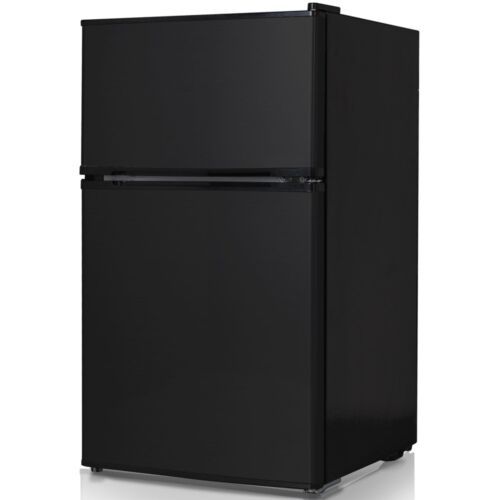 Chiq Gross 155 Litres Net 120 Litres Double Door Fridge Or Refrigerator - Black