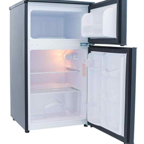 Chiq Gross 155 Litres Net 120 Litres Double Door Fridge Or Refrigerator - Black