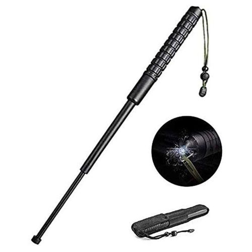 Three-section Telescopic Stick Non-slip Handle Outdoor Sports Self-defense Vehicle Broken Window Tool NO5122