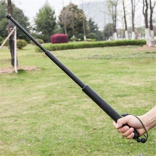 Three-section Telescopic Stick Non-slip Handle Outdoor Sports Self-defense Vehicle Broken Window Tool NO5122