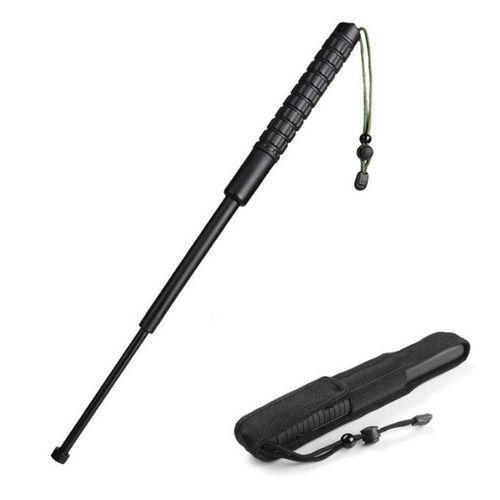 Three-section Telescopic Stick Non-slip Handle Outdoor Sports Self-defense Vehicle Broken Window Tool NO5122