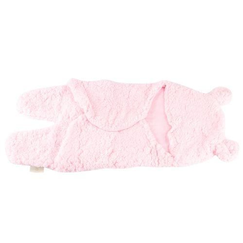 Baby Swaddle Blanket Boys Girls Cute Cotton Plush Receiving Blanket Newborn Sleeping Wraps for 06 MonthsPink