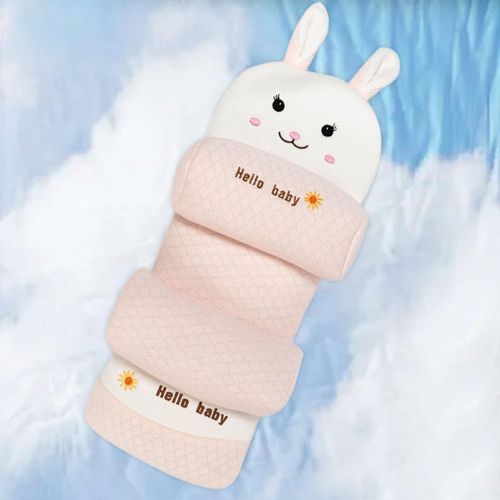 Prevent Flat Head Cartoon Cute Pink Bunny
