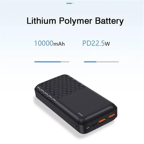 FLOATING ARK 22.5W Power Bank 10000mAh Portable Fast Charging Powerbank 10000mah USB C PD Qucik Charge External Battery For All Phones- Multicolor