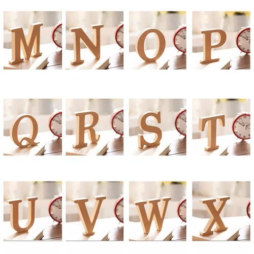 Wooden Capital Letter Alphabet And Letters Plaque Wooden