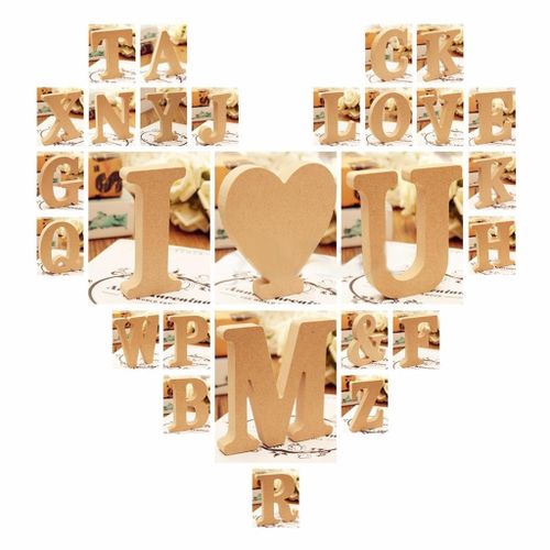 Wooden Capital Letter Alphabet And Letters Plaque Wooden
