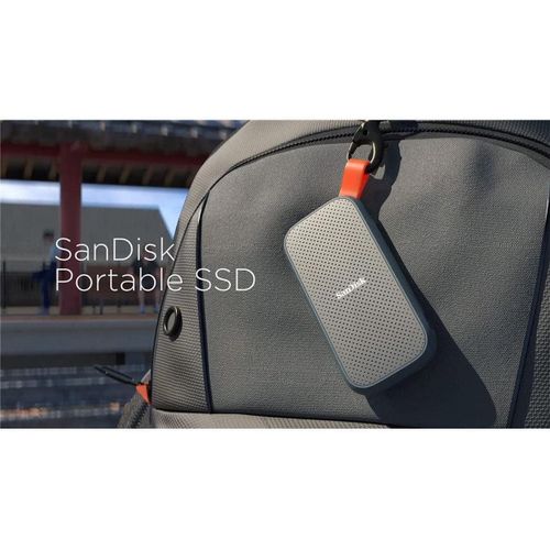 1TB Portable SSD - Up to 520MB/s, USB-C, USB 3.2 Gen 2 - SDSSDE30-1T00-G25 -Black