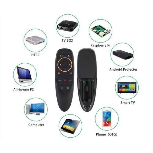 Air Remote Mouse with Voice Control, -Black