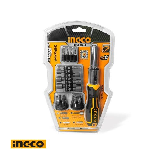 INGCO  HKSDB0248 &ndash; 24 Pcs Screwdriver Set - Black