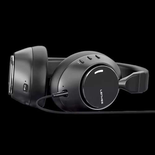 Anc Wireless Bluetooth Headset HD With Microphone Headphone Studio Hifi Bass
