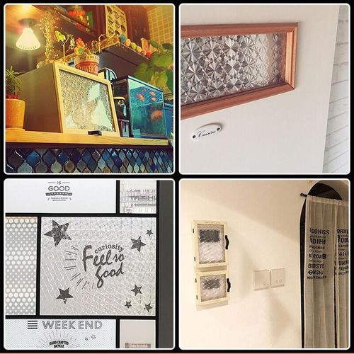 WEFILM 3D Matt Window Film Privacy Stained Glass Vinyl Self Adhesive Film Static Cling Heat Insulation WIndow Sticker for Home