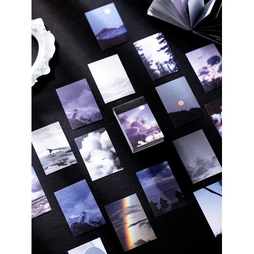 50Pcs Landscape Summer Ins Decorative Scrapbooking Stick Label Diary Album Stationery Painting Sticker For Girls Boy Students