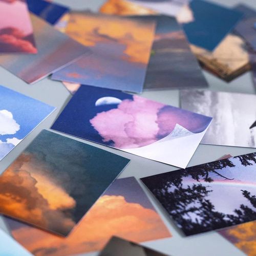 50Pcs Landscape Summer Ins Decorative Scrapbooking Stick Label Diary Album Stationery Painting Sticker For Girls Boy Students