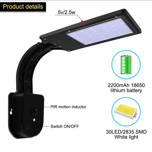 4 Modes High Light outdoor waterproof sola light PIR Motion Inductor