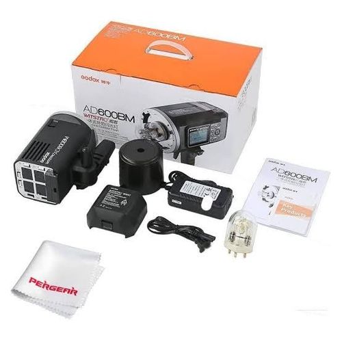 Godox AD600BM Bowens Mount 600Ws GN87 HSS Outdoor Flash Strobe Light with 2.4G Wireless X System, 8700mAh Black