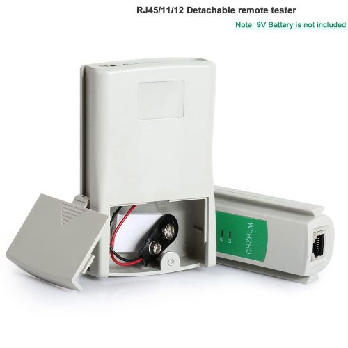 Updated Network Cable Tester LAN Cable Test Support POE Network Cable Tool for RJ45/RJ11/RJ12/CAT5/CAT6/UTP Ethernet Cable Fireproof Material