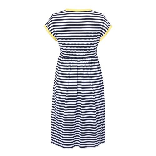 Women's Pregnancy Loose Skirt Short-Sleeved Round Neck Loose Dress for Pregnant,Stripe,M NO5112