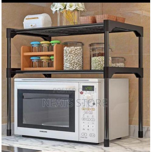 Microwave Oven Stand, Multifunctional Microwave Oven Organizing Table Stainless Steel Microwave Oven Rack Multi-layer Kitchen Storage Rack Sink Organizer Spice Rack