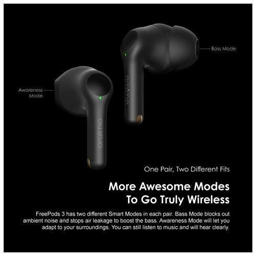 Oraimo FreePods 3 True Wireless Earbuds with type C USB - Black
