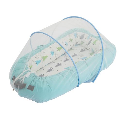Portable Mosquito Net for Baby Bed Free Installation Full Coverage Mosquito Net for Summer Night Sleeping,Blue NO5242
