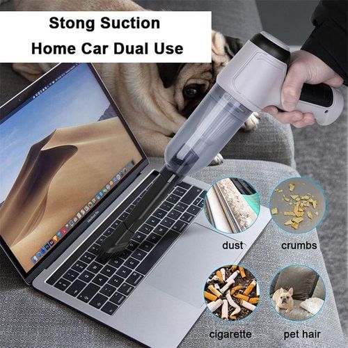 Multifunctional Powerful Home Handheld Blowing Vacuum Cleaner, Ultra Light Suction Power, USB Charging, For Home Cleaning- Multi-colour.
