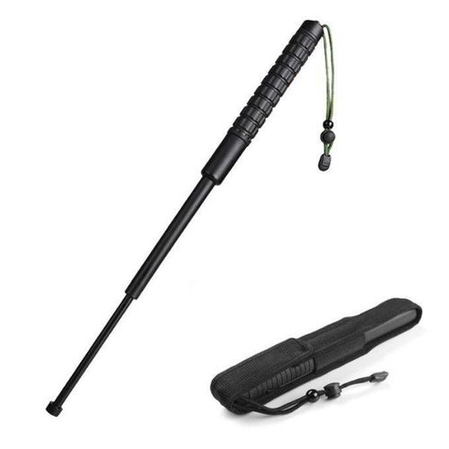 Three-section Telescopic Stick Non-slip Handle Outdoor Sports Self-defense Vehicle Broken Window Tool