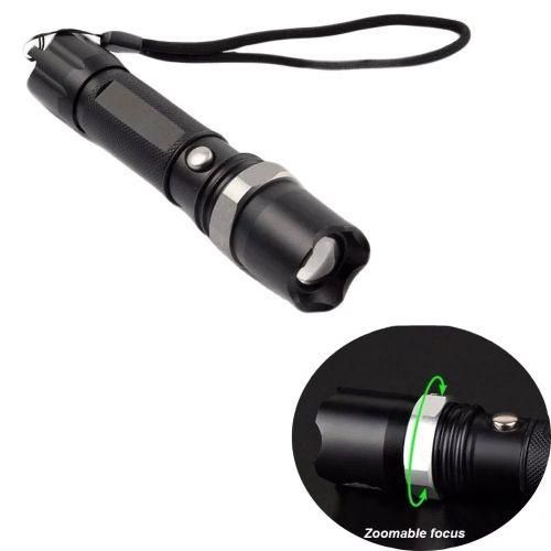 Mini LED Pen Light Torch Pocket Flashlight Camping Emergency Torch - Black