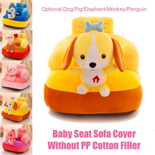 Baby Seat Sofa Cover Seat Cute Feeding Chair Without Cotton Filler Monkey