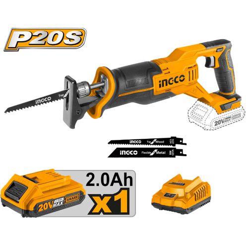 INGCO CRSLI1152 - Lithium-Ion Reciprocating Saw - Orange