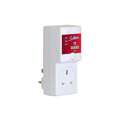 Sollatek Original Sollatek 5A Voltage Protection TV Guard Adaptor - White