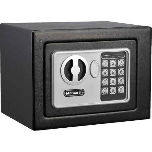 Digital Safe - Electronic Steel Safe with Keypad and Manual Override Keys - Protect Money, Jewelry, Passports - For Home  Business