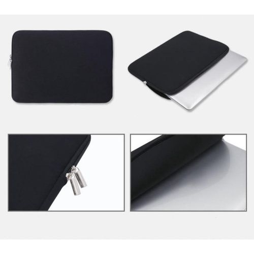 Protective Laptop Sleeve Case Cover Polyester Portable Notebook Black