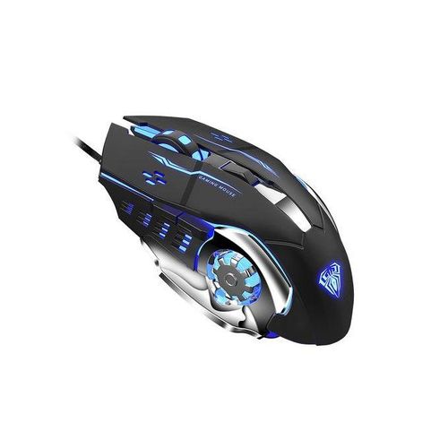 Aula USB Wired Gaming Mouse - Black-2400DPI - Button 6 - Aula